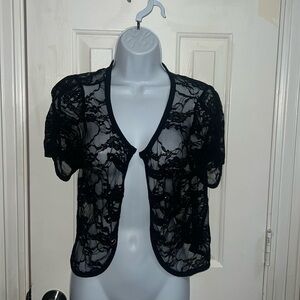 Lace Cropped Cover Up